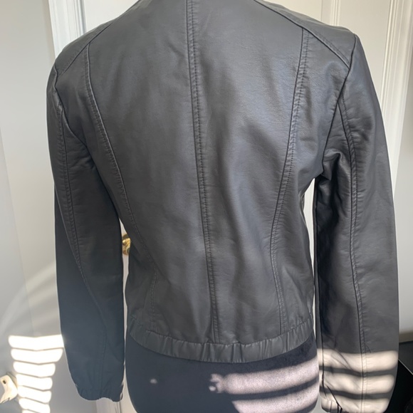 Wilson faux Leather grey jacket - Picture 4 of 5